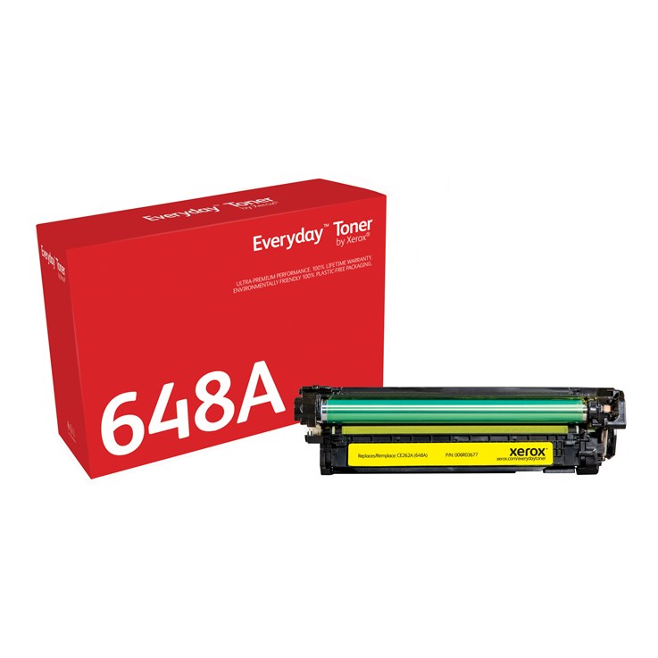 Everyday ™ Yellow Toner by Xerox compatible with HP 648A (CE262A), Standard capacity
