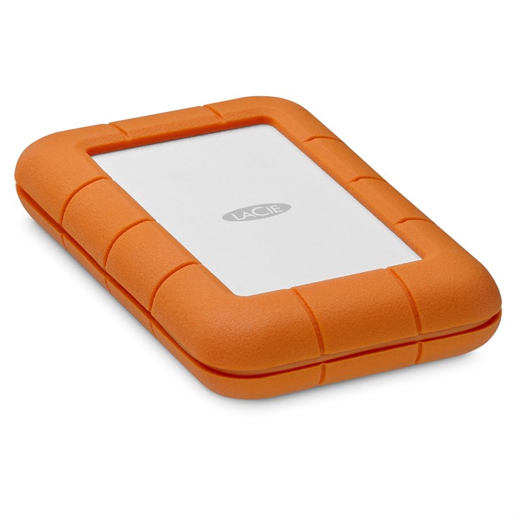 LaCie Rugged Secure external hard drive 2 TB 2.5" USB Type-C 3.2 Gen 1 (3.1 Gen 1) Orange, White