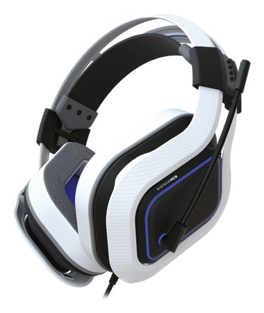 Gioteck HC9 Headset Wired Head-band Gaming Blue, White
