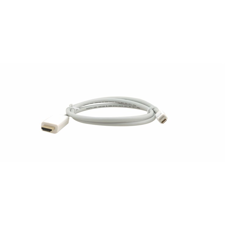 Kramer Electronics C-MDP/HM 7.6 m Mini DisplayPort HDMI Type A (Standard) White