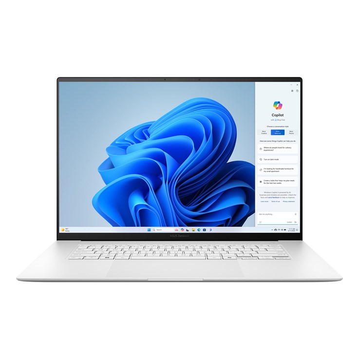 ASUS Zenbook S 16 UM5606WA-RJ091W AMD Ryzen AI 9 HX 370 Laptop 40.6 cm (16") Touchscreen 3K 32 GB LPDDR5x-SDRAM 1 TB SSD Wi-Fi 7 (802.11be) Windows 11 Home White