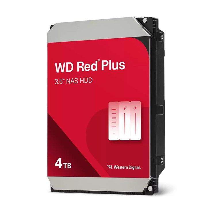 Western Digital Red Plus WD40EFPX internal hard drive 4 TB 5400 RPM 256 MB 3.5" Serial ATA