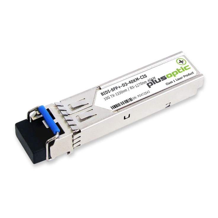 Plusoptic BiDi-SFP+-D3-40KM-CIS network transceiver module Fiber optic 10000 Mbit/s SFP+