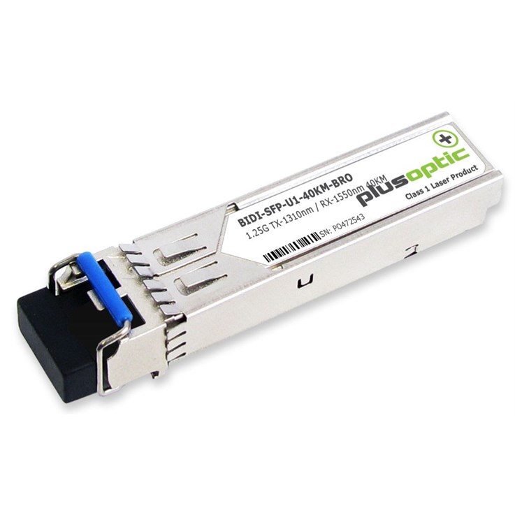Plusoptic BiDi-SFP-U1-40KM-BRO network transceiver module Fiber optic 1250 Mbit/s