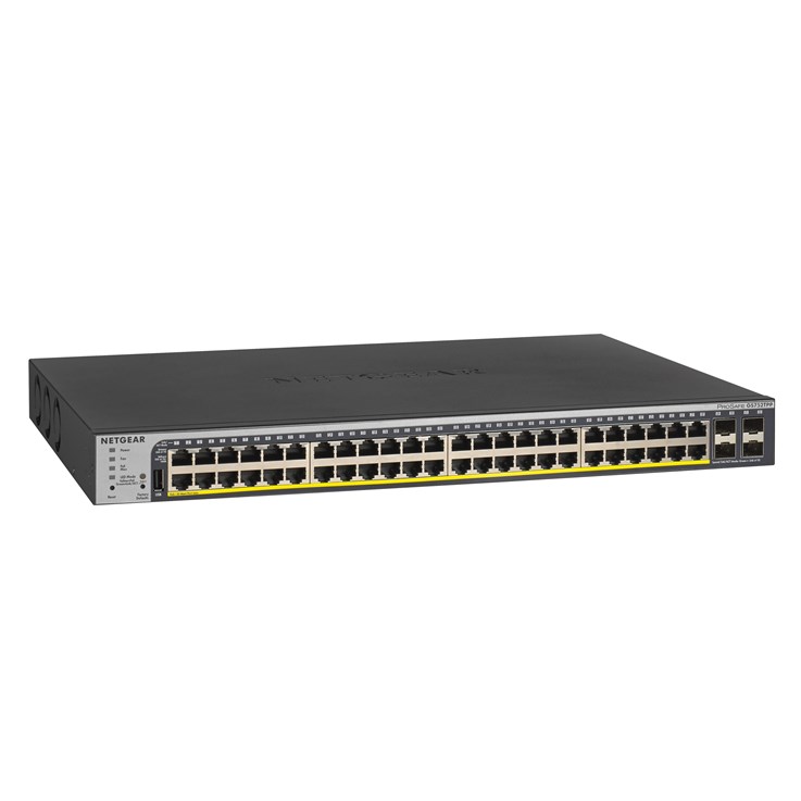 NETGEAR GS752TPP Managed L2/L3/L4 Gigabit Ethernet (10/100/1000) Power over Ethernet (PoE) 1U Black