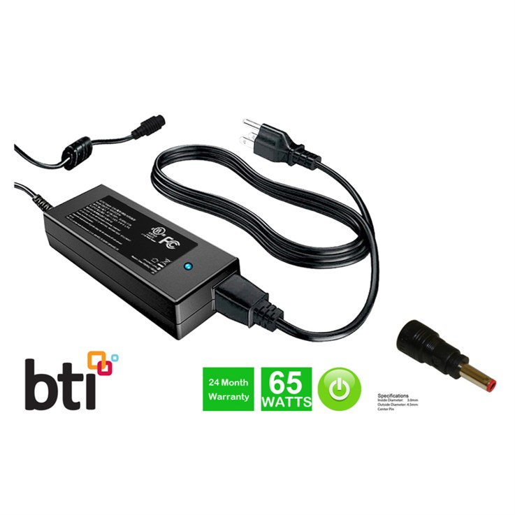 Origin Storage BTI Alternative to DELL AC Adapter 65W 3 Pin