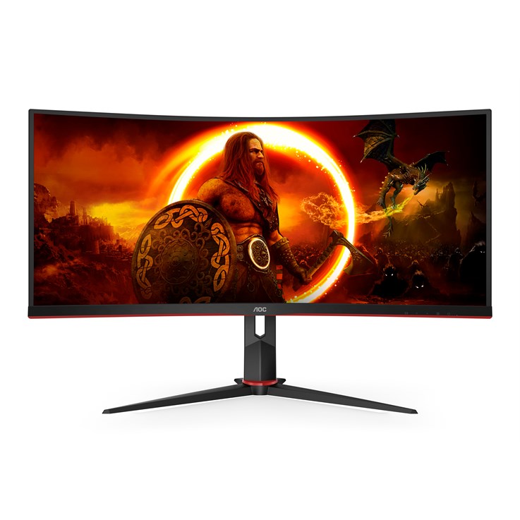 AOC G2 CU34G2XP computer monitor 86.4 cm (34") 3440 x 1440 pixels UltraWide Quad HD LED Black