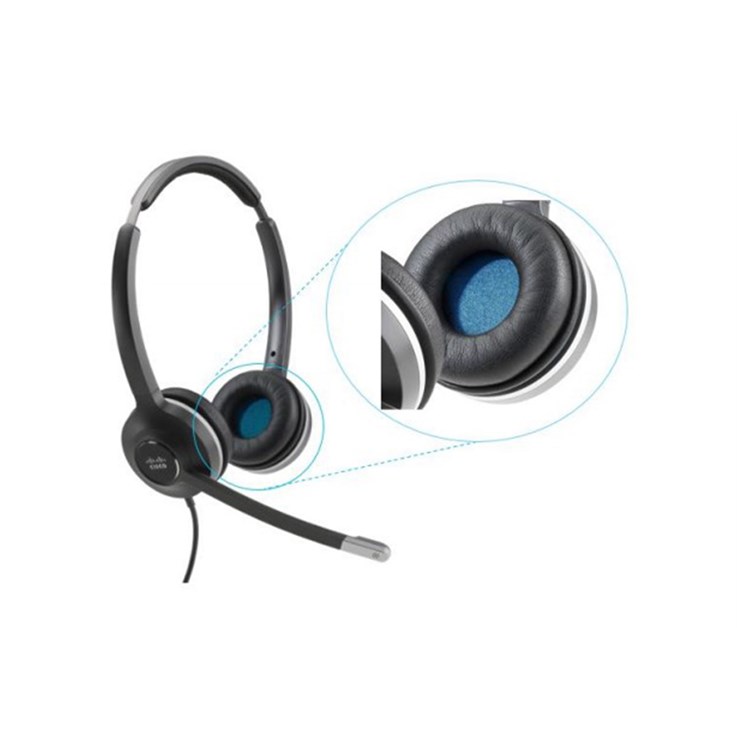 Cisco Headset 560 Series Replacement Ear Cushions (8 pieces) – Spare – Black, 1-Year Limited Liability Warranty (CP-HS-WL-5EC8=)