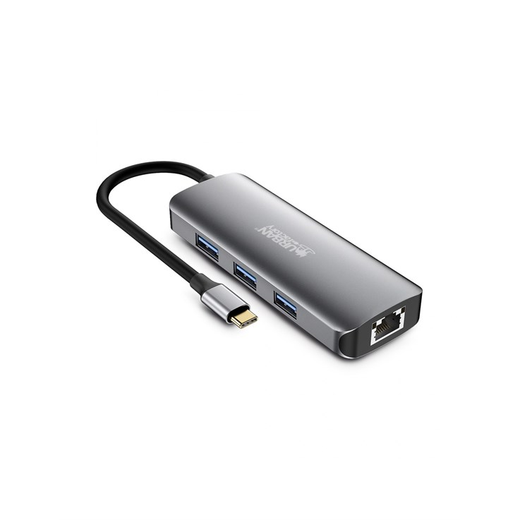 Urban Factory MHC50UF laptop dock/port replicator Wired USB 3.2 Gen 1 (3.1 Gen 1) Type-C Grey