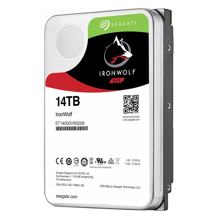 Seagate IronWolf internal hard drive 14 TB 7200 RPM 256 MB 3.5" Serial ATA III