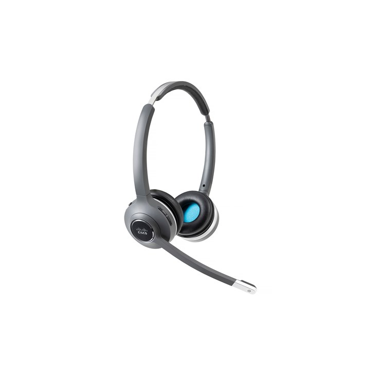Cisco Headset 562, Wireless Dual On-Ear DECT Headset with Standard Base for US and Canada, Charcoal, 1-Year Limited Liability Warranty (CP-HS-WL-562-S-EU=)