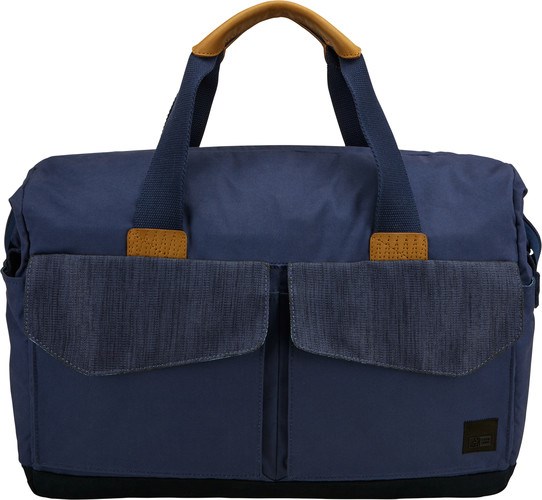 Case Logic LODB-115-DRESSBLUE-NAVYBLAZER 38.1 cm (15") Messenger case Black, Blue, Brown