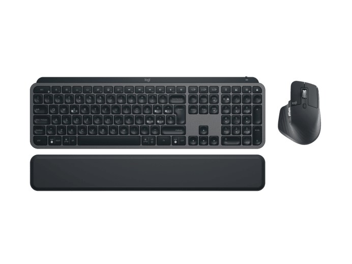 Logitech MX Keys S Combo keyboard Mouse included Office RF Wireless + Bluetooth QWERTY Italian Graphite