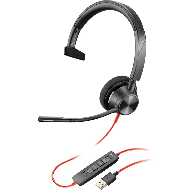 POLY Blackwire 5210 Monaural USB-A Headset
