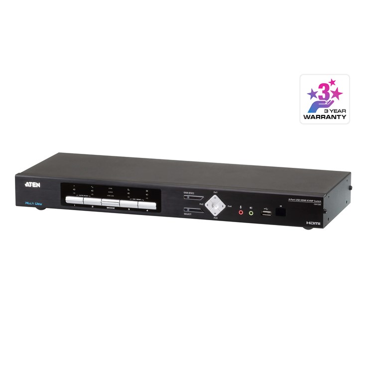 ATEN CM1284-AT-E KVM switch Rack mounting Black