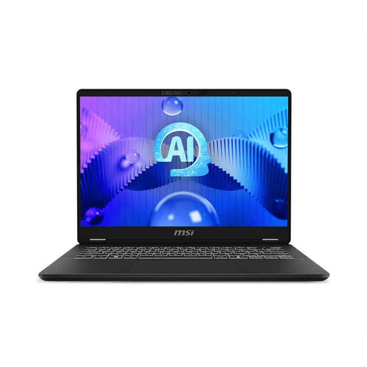 MSI Prestige 14 AI Evo Intel Core Ultra 7 155H Laptop 35.6 cm (14") Full HD+ 16 GB DDR5-SDRAM 1 TB SSD Wi-Fi 7 (802.11be) Windows 11 Pro Grey