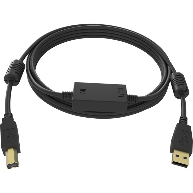 Vision TC 15MUSB+/BL USB cable USB 2.0 15 m USB A USB B Black