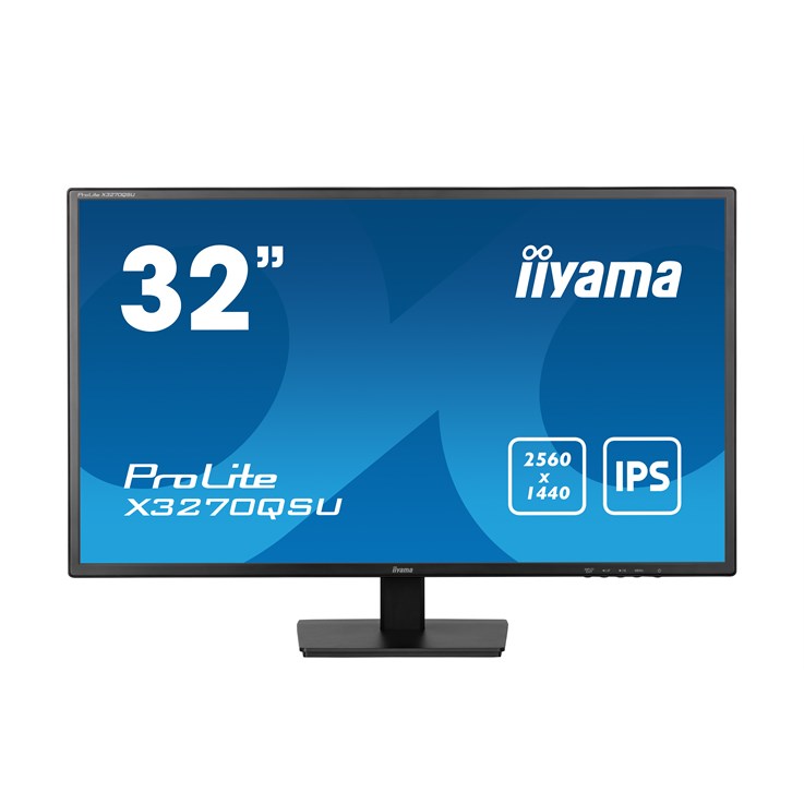 iiyama ProLite X3270QSU-B1 computer monitor 81.3 cm (32") 2560 x 1440 pixels Wide Quad HD LED Black