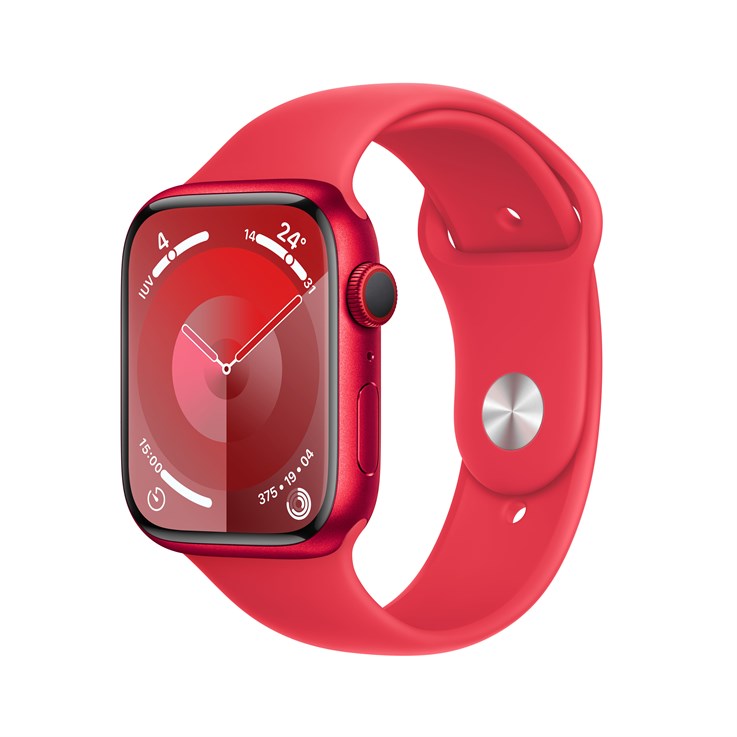 Apple Watch Series 9 GPS + Cellular 45mm (PRODUCT)RED Aluminium Case w/ (PRODUCT)RED Sport Band - M/L