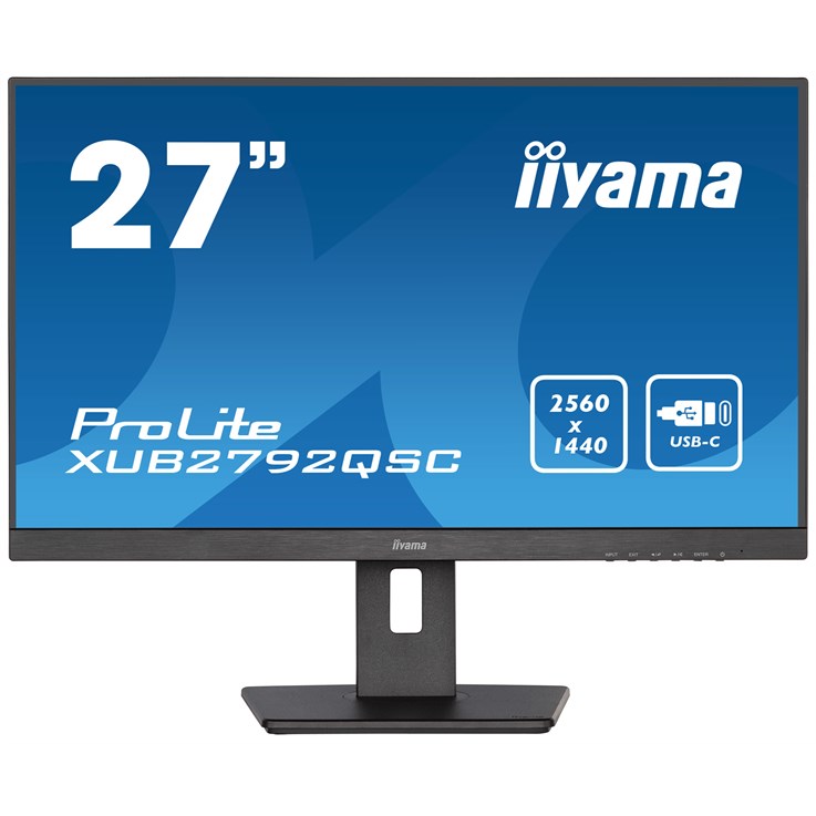 iiyama ProLite XUB2792QSC-B5 computer monitor 68.6 cm (27") 2560 x 1440 pixels Wide Quad HD LED Black