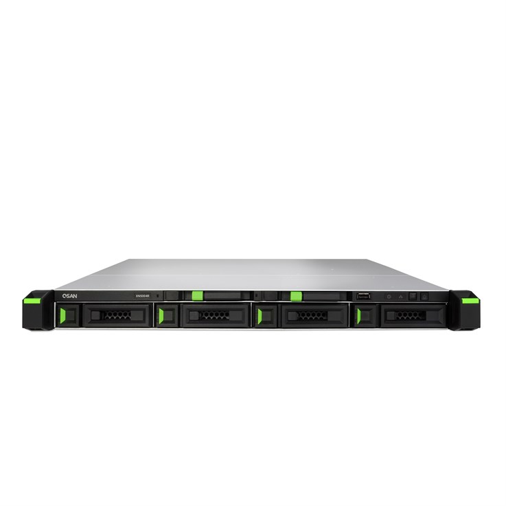 QSAN Rackmount 1U 4 +2 Bay with Intel Core i3 3.9 GHz Dual-Core CPU 8GB DDR4 RAM (Max 64GB) with 4 x Enterprise SATA 6TB