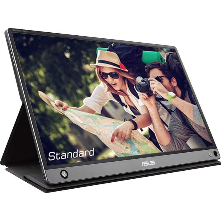 ASUS MB16AMT computer monitor 39.6 cm (15.6") 1920 x 1080 pixels Full HD LED Touchscreen Multi-user Black, Grey