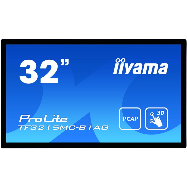 iiyama ProLite TF3215MC-B1AG computer monitor 81.3 cm (32") 1920 x 1080 pixels Full HD LED Touchscreen Kiosk Black