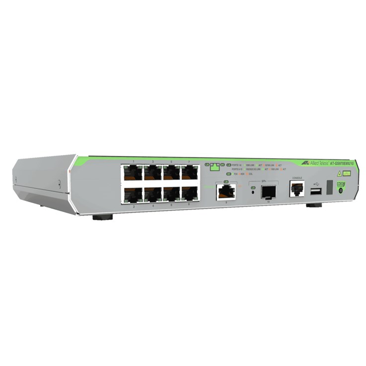 Allied Telesis AT-GS970EMX/10-50 network switch Managed L3 Gigabit Ethernet (10/100/1000) Grey