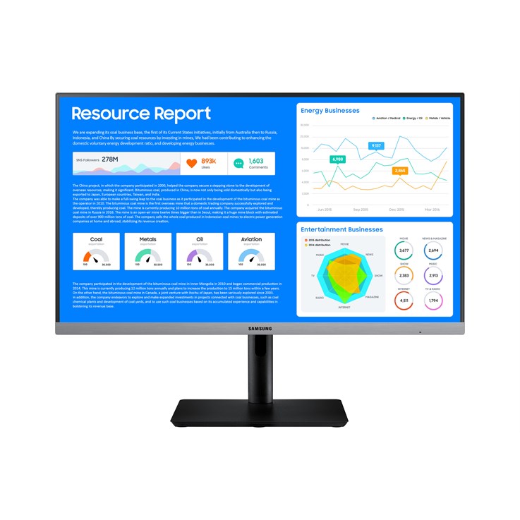 Samsung SR65 computer monitor 61 cm (24") 1920 x 1080 pixels Full HD LED Black