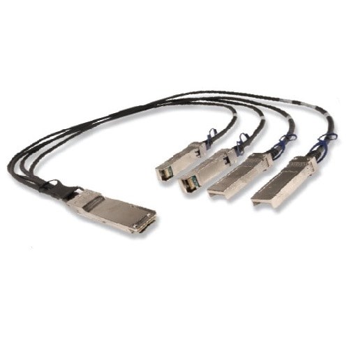 DELL 470-ABXO InfiniBand/fibre optic cable 2 m QSFP+ 4x SFP+ Black