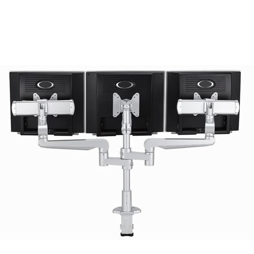 Ergo CMS2977S monitor mount / stand 68.6 cm (27") Silver Desk