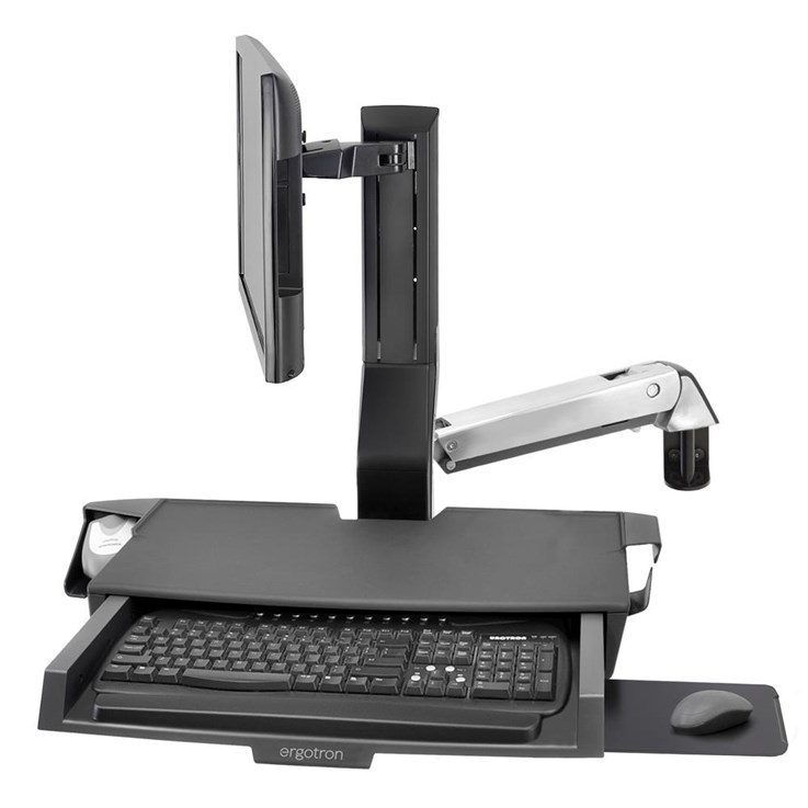 Ergotron SV Combo Aluminium Flat panel Multimedia stand