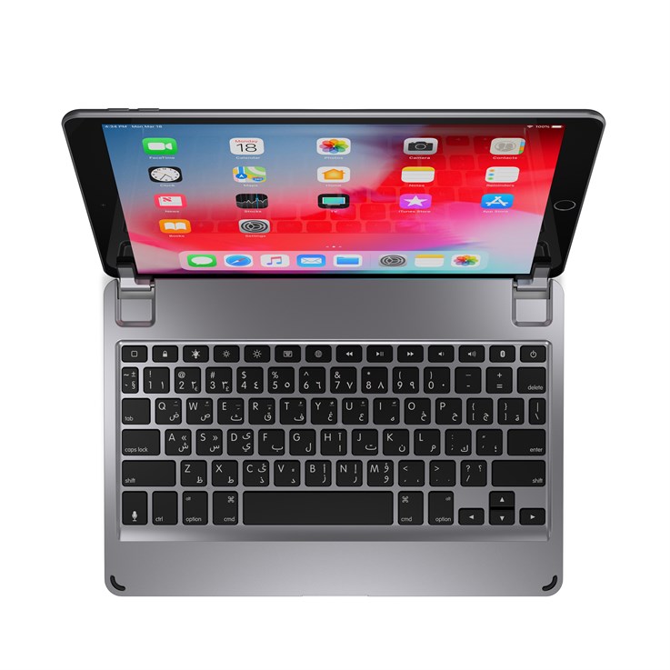 Brydge BRY8002-BA mobile device keyboard QWERTY Arabic, English Bluetooth Grey