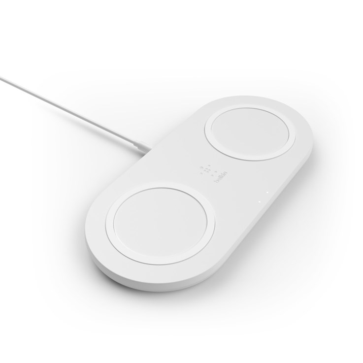 Belkin WIZ002MYWH mobile device charger Headphones, Mobile phone White AC Wireless charging Fast charging Auto