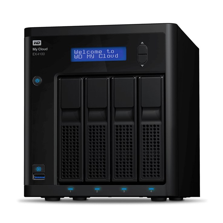 Western Digital My Cloud Pro My Cloud EX4100 NAS Desktop Marvell Armada 388 2 GB DDR3 40 TB HDD My Cloud OS Black