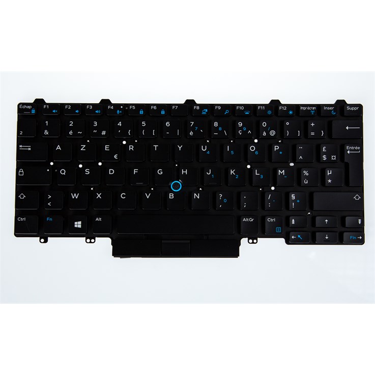 Origin Storage N/B KBD Dell Latitude 7400 2in1 French Keyboard Backlit 82 Keys