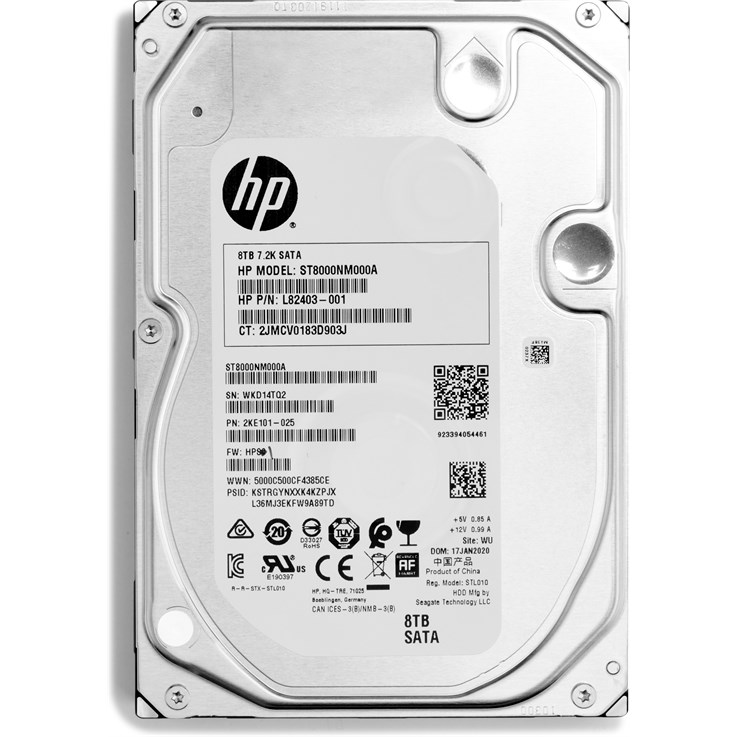 HP 8TB 7200RPM SATA 3.5in Enterprise internal hard drive 3.5" Serial ATA