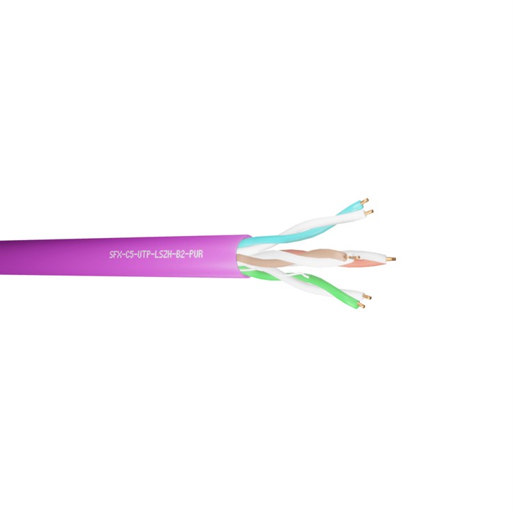 Securi-Flex SFX/C5-UTP-LSZH-B2-PUR-305 networking cable Purple 305 m Cat5 U/UTP (UTP)