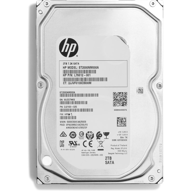 HP 2Z274AA internal hard drive 2 TB 7200 RPM 3.5" Serial ATA