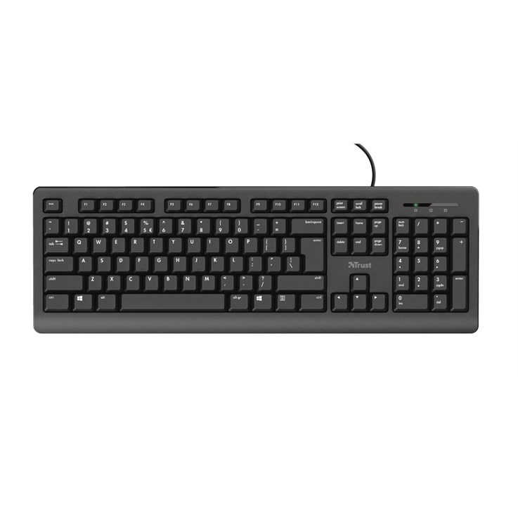 Trust Primo keyboard Universal USB QWERTY UK English Black