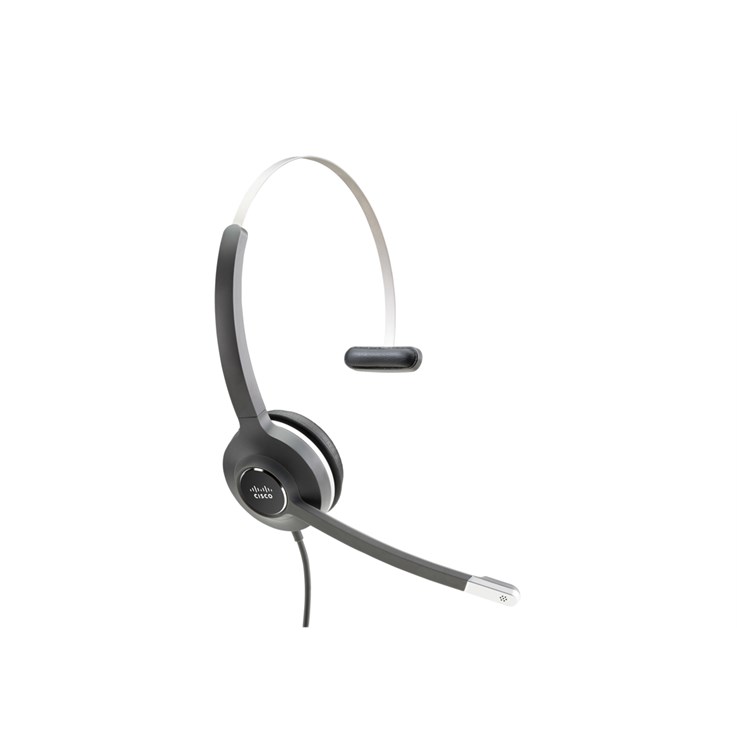 Cisco Headset 531, Wired Single On-Ear Quick Disconnect Headset with RJ-9 Cable, Charcoal, 2-Year Limited Liability Warranty (CP-HS-W-531-RJ=)