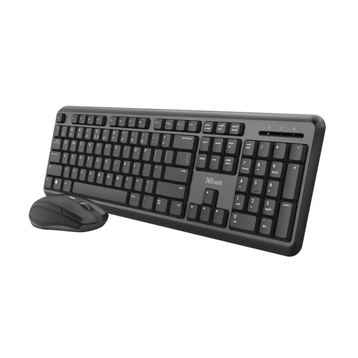 Trust ODY keyboard Mouse included Universal RF Wireless QWERTY UK English Black