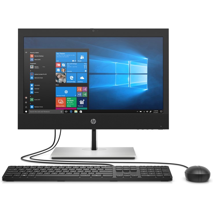 HP ProOne 440 G6 Intel® Core™ i5 i5-10500T 60.5 cm (23.8") 1920 x 1080 pixels Touchscreen All-in-One PC 8 GB DDR4-SDRAM 256 GB SSD Windows 10 Home Wi-Fi 6 (802.11ax) Black