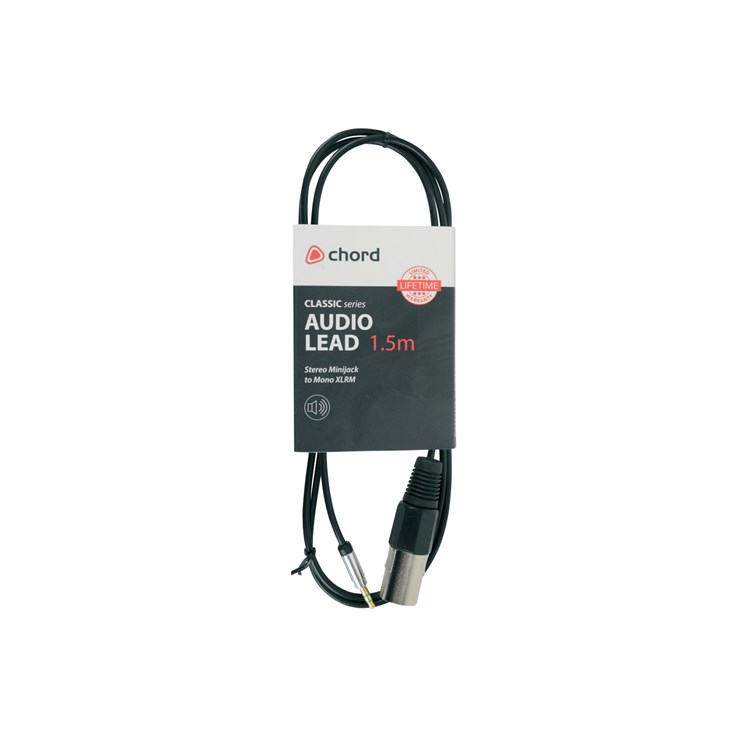 Chord Electronics 190.230UK audio cable 1.5 m 3.5mm XLR Black