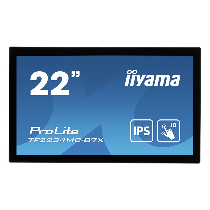 iiyama ProLite TF2234MC-B7X computer monitor 54.6 cm (21.5") 1920 x 1080 pixels Full HD LED Touchscreen Multi-user Black