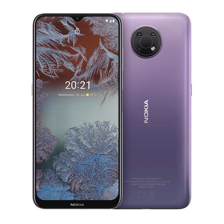 Nokia G10 smartphone Scandinavian design, Dual SIM, RAM 3GB, ROM 32GB, up to 3 days battery life, improved 6.5" display, triple camera with AI modes, Android 11 - Purple