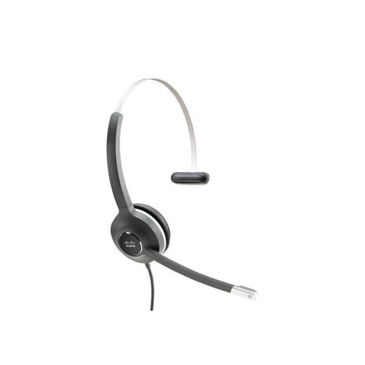 Cisco Headset 531, Wired Single On-Ear Quick Disconnect with USB-C Adapter, Charcoal, 2-Year Limited Liability Warranty (CP-HS-W-531-USBC)