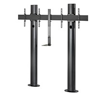 B-Tech MODE-AL - Premium Bolt-Down Twin Screen VC Stand - (VESA 600 x 400) - 2m