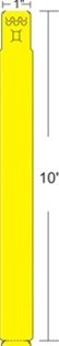 Zebra 10012712-2 printer label Yellow Self-adhesive printer label