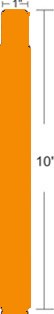 Zebra 10012712-6 printer label Orange Self-adhesive printer label